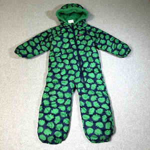 patagonia snow suite youth 12M green reversible sherpa lined full zip - Picture 1 of 12