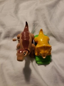 Vintage Land Before Time Little Foot and Cera Burger King Toys 1997 - Picture 1 of 8
