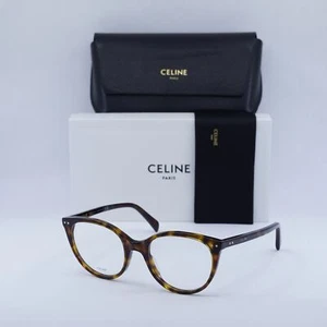 NEW Celine CL50068I 052 Shiny Dark Havana 52mm Eyeglasses - Picture 1 of 6