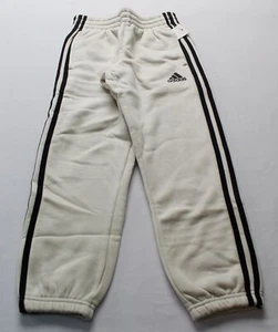 Adidas Boy's Elastic Cuff Standard Fit Joggers CG2 Cream Small (8) NWT - Picture 1 of 6
