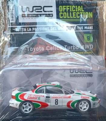 TOYOTA CELICA TURBO 4WD -AUTO LEGGENDARIE WRC DA RALLY 1:24 N#.9 - Immagine 1 di 4