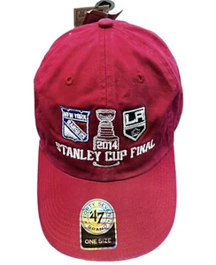 '47 NHL New York Rangers LA Kings 2014 Stanley Cup Final Talla Única Sombrero Rojo - Imagen 1 de 6