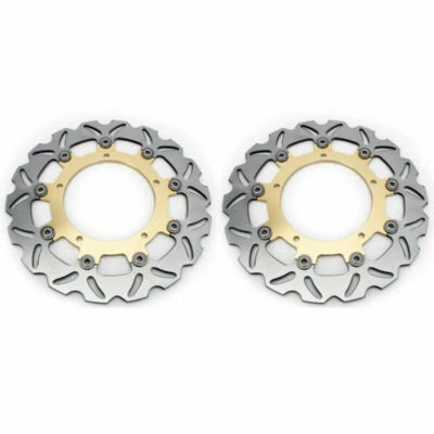 For Yamaha PAIR Front Brake Rotors Discs FZ09 MT-09 2014-UP YZF 600 R6 2003 2004 - Image 1 of 4