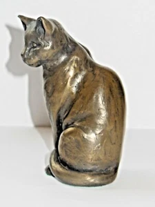 Oriele Bronze Resin Katze sitzend - Bild 1 von 4