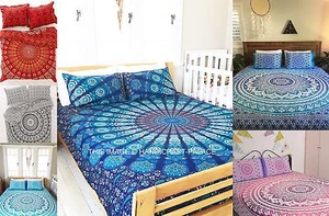 Mandala Twin Size Duvet Doona Cover Set Indian Quilt Blanket Wholesale Lot 10 PC - Picture 1 of 1