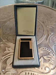 S.T. Dupont lighter Lacque Chine Leters Gold Box & Certificates - Imagen 1 de 7