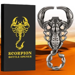 Wine Beer Opener with Scorpion Shape Metal Soda Can Corkscrew Party Gadget Gift - Picture 1 of 18
