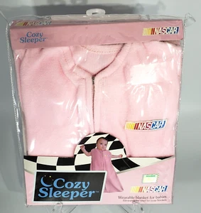 Cozy Sleeper Nascar Wearable Blanket for Babies 7-17 lbs Zipper New Pink Girls - Picture 1 of 8