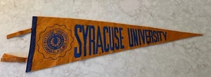 Syracuse University Vintage Mitte 1900 senforange weicher Filz Wimpel/Krawatten RAR - Bild 1 von 7