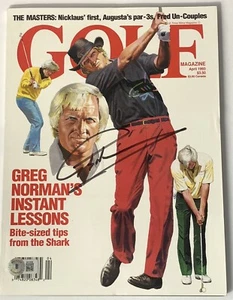Greg Norman signed Golf Magazine pga liv golf beckett coa - Picture 1 of 12