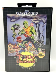 TOXIC CRUSADERS SEGA GENESIS GAME, INCLUDING INSTRUCTION MANUAL - Picture 1 of 3