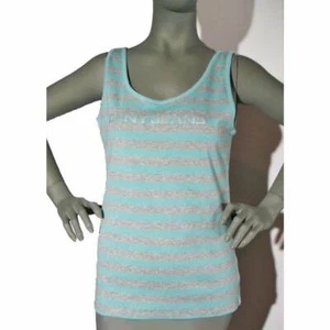 Canotta senza maniche DKNY Donna Karan taglia: Large, blu e grigia a righe nuova senza etichette - Foto 1 di 7