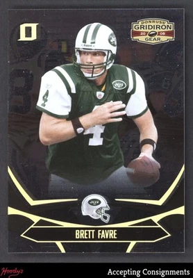 Donruss Gridiron Gear Gold Holofoil O's #67 2008 Brett Favre Jets 097/100 Foto 1 de 2