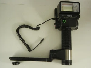Sunpak Auto 522 Handle Mount Camera Flash with Bracket, Sync Cord - TESTED - Picture 1 of 9