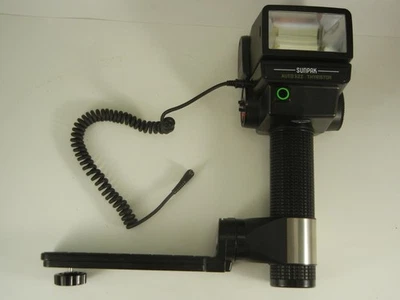 Sunpak Auto 522 Handle Mount Camera Flash with Bracket, Sync Cord  - TESTED - Image 1 of 4