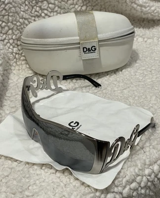 Gafas de sol Dolce & Gabbana D&G 6019 RARAS DE COLECCIÓN con escudo plateadas con lente espejo Foto 1 de 4