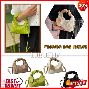 Women Crossbody Bag Fashion Pleated Cloud Small Tote Bags Elegant Messenger Bags - Picture 1 of 24