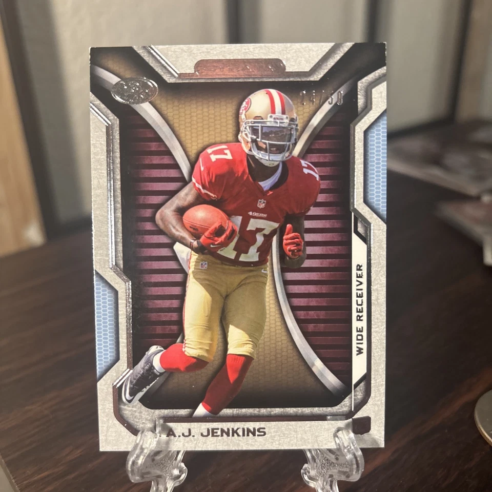 2012 Topps Strata - A.J. Jenkins #13 Blue /50 (RC) - Image 1 of 4