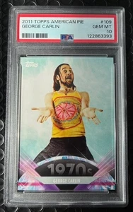 2011 Topps American Pie GEORGE CARLIN Comedian 109 PSA 10 *Low Pop* New Slab - Picture 1 of 2