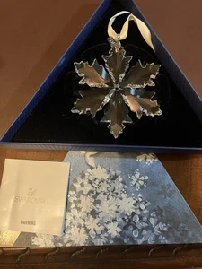 NEW 2014 Swarovski Crystal 3" Annual Christmas Holiday Ornament Box Cert 5059026 - Picture 1 of 5