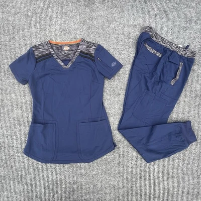 Camisa Médica Dickies Dynamix Extra Pequeña Azul Jogger Pantalones Pequeños Foto 1 de 4