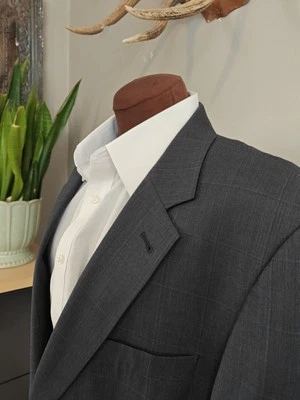 🇺🇲 Abrigo Deportivo Jos A Bank Para Hombres 44L Azul Ventana Dos Botones Lana  Foto 1 de 4