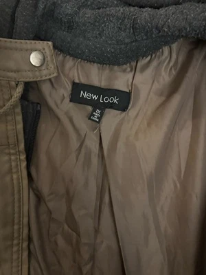 New Look Hooded Leather Jacket Size 1x Women’s - Image 1 of 4