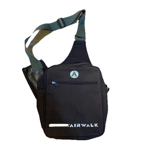 Vintage Airwalk Brown & Black Crossbody Sling Bag Y2K 90's Skate Surfwear - Picture 1 of 12