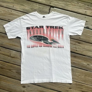 Vintage 90’s Star Trek Insurrection 1998 Movie Promo T-Shirt Size L - Picture 1 of 7