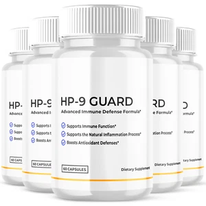 (5 Pack) HP9 Guard Wellness Support Pills Advanced Formula Balance Support 300 C - Picture 1 of 12
