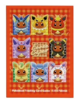 Funda de carta individual Eevee Capes 2018 rara Pokemon Center original NUEVO Foto 1 de 2