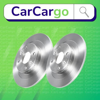 Par de discos de freno traseros sólidos premium para Mazda 323 F 1.6 1989-1994 250 mm Foto 1 de 4