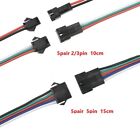 5 Pair JSTSM 2/3/5 Pin Plug Male To Female Wire Connector LED Light W/ Cable Kit