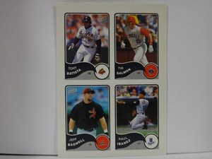 2003 Bazooka 4 on 1 Sticker #19 Batista/Salmon/Bagwell/Ibanez