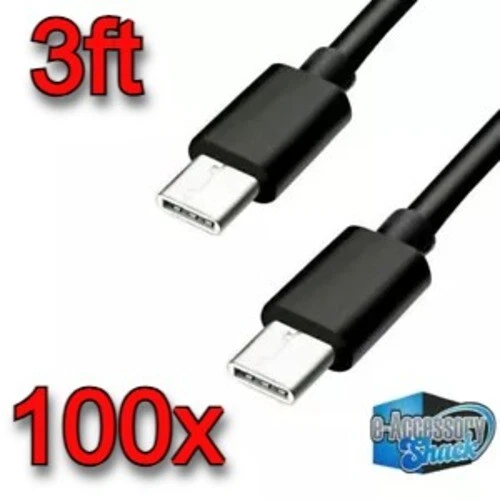 100x 3ft Fast Charging Type USB-C Cables Quick Charge Rapid Charger Wholesale - Image 1 of 1
