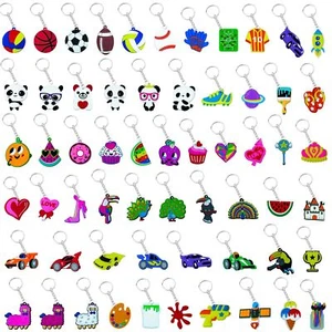 60PCS Cartoon Kids Keychains Bulk Party Favors for Kids Collectible Key Chain... - Picture 1 of 7