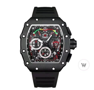 Mens Trendy Fashion Samurai Watch Black High Beauty Sports Fully Automatic... - Picture 1 of 4