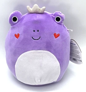 Squishmallows Francine The Purple Frog 8 Inch Plush 2024 Valentine’s Squad NWT - Picture 1 of 3