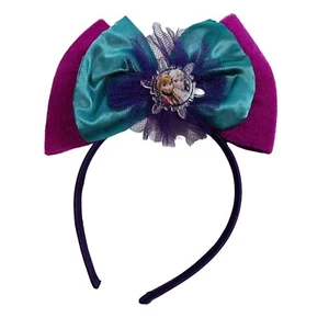 Disney Frozen Large Bow Disney Anna And Elsa Frozen Hair Headband - Picture 1 of 14