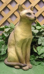 1307 Oriental Siamesa Gato Gatito Gatito Producción Molde de Fibra de Vidrio Hormigón - Imagen 1 de 1