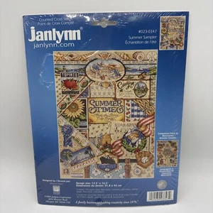 Janlynn Summer Sampler Sandy Orton 12,5 x 16,5 contado punto de cruz KIt 023-0347 - Imagen 1 de 5