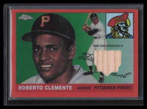 2020 Topps Chrome Retro Rookie Relics Orange Refractor Roberto Clemente Bat 4/25 - Picture 1 of 2
