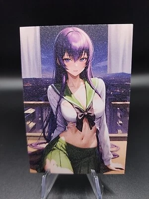 Saeko Busujima High School Of The Dead Anime Waifu Card Doujin ACG Goddess - Image 1 of 4