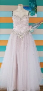 Mori Lee by Madeline Gardner Abschlussball weiß perlen, Festzug, Cocktailkleid Gr. 11/12 - Bild 1 von 16