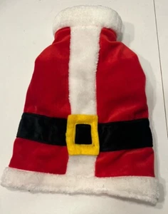 Dog Coat Christmas Santa Costume Size Medium Runs Small Especially Leg Holes - Picture 1 of 5