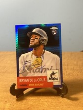 2022 Topps Chrome Platnium Anniversary Auto Blue Refractor Bryan De La Cruz  /99