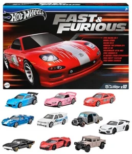 Hot Wheels FAST & FURIOUS HVX27 10 Cars In Pack [NEW] - Picture 1 of 7