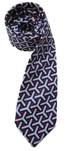 SUITSUPPLY  Tie Men's 148 X 8 CM Linen Blend Patterned Pointed Tied Classic - Picture 1 of 8