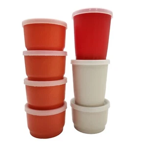 Contenedores y tapas de bocadillos pequeños Tupperware de 14 piezas para niños pequeños contenedores de almacenamiento de especias - Imagen 1 de 5