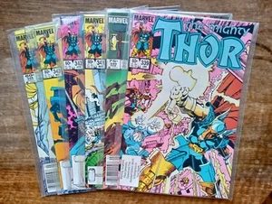 The Mighty Thor #339, 340, 341, 342, 343 & 345 1983-84 nella confezione originale... - Foto 1 di 14